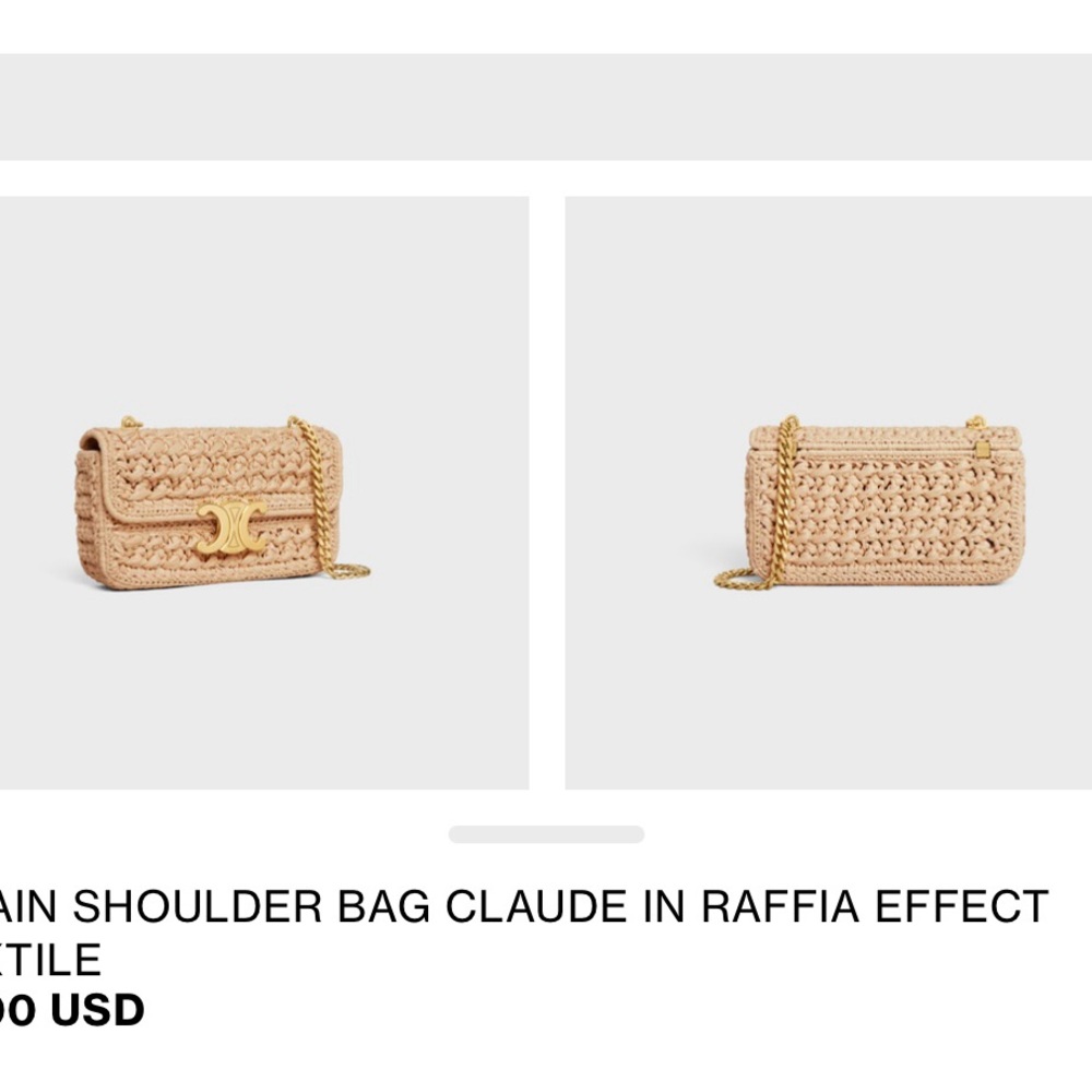 Celine Raffia Bag - Picture 8 of 10